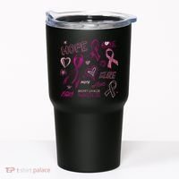 Fight Breast Cancer Awareness Ribbon Tumbler thumb 0
