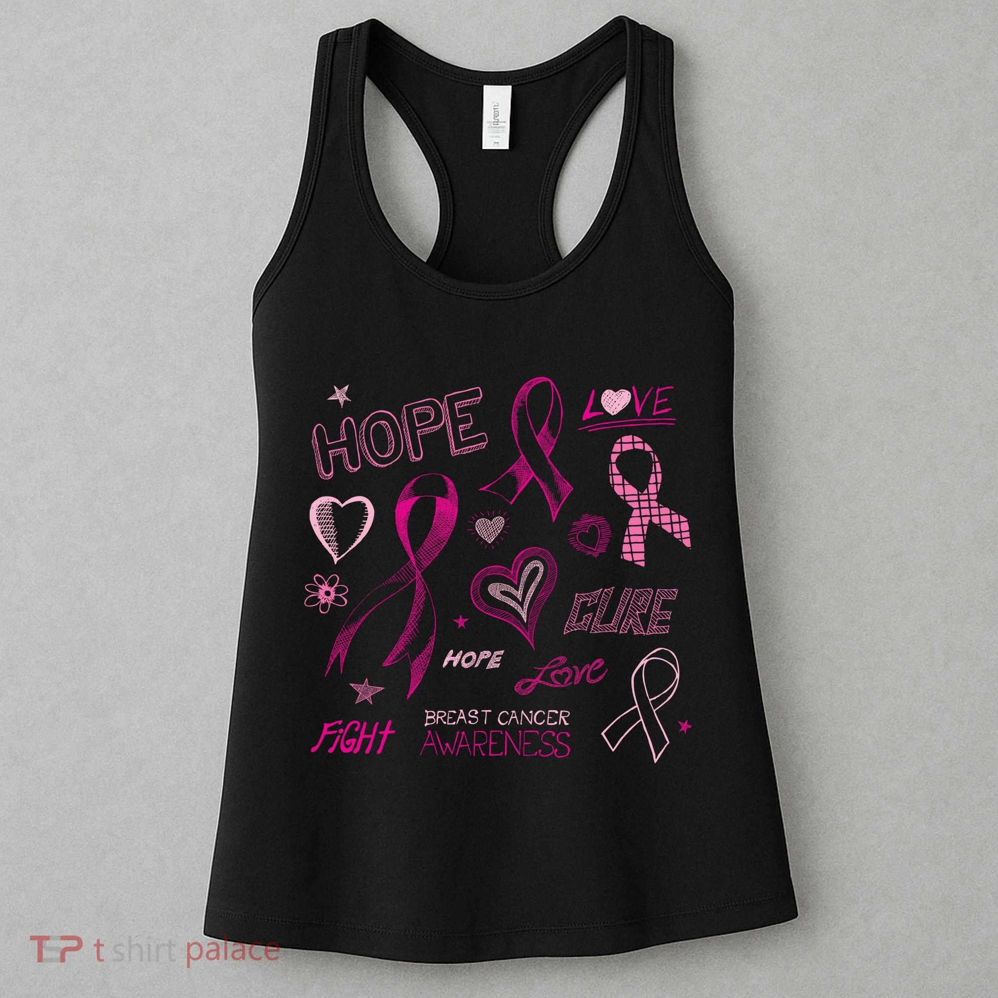 Fight Breast Cancer Awareness Ribbon Women's Tank Top