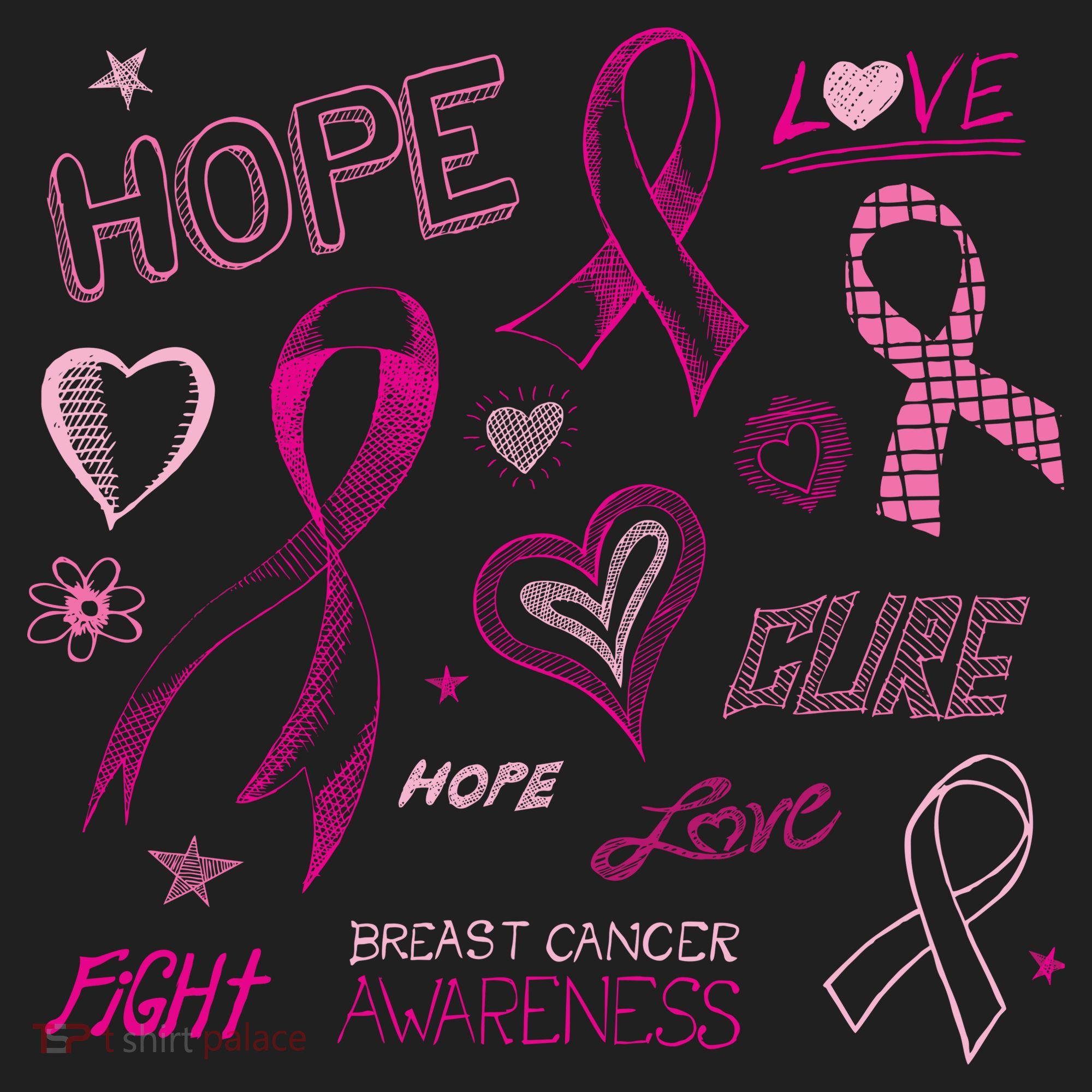 Fight Breast Cancer Awareness Ribbon Hat