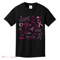 Fight Breast Cancer Awareness Ribbon Kids T-Shirt thumb 0
