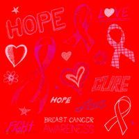 Fight Breast Cancer Awareness Ribbon Santa Hat thumb 1