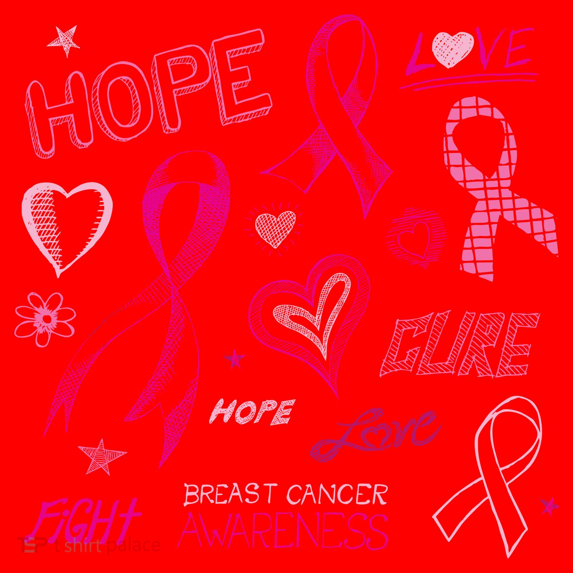 Fight Breast Cancer Awareness Ribbon Santa Hat