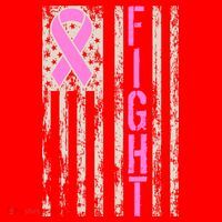 Fight Breast Cancer Awareness USA Flag Ribbon Santa Hat thumb 1