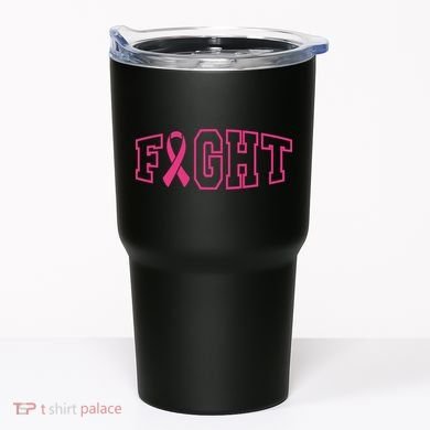 Fight Breast Cancer Logo Tumbler