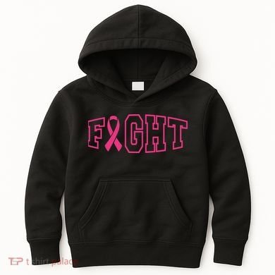 Fight Breast Cancer Logo Kids Hoodie
