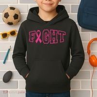 Fight Breast Cancer Logo Kids Hoodie thumb 2