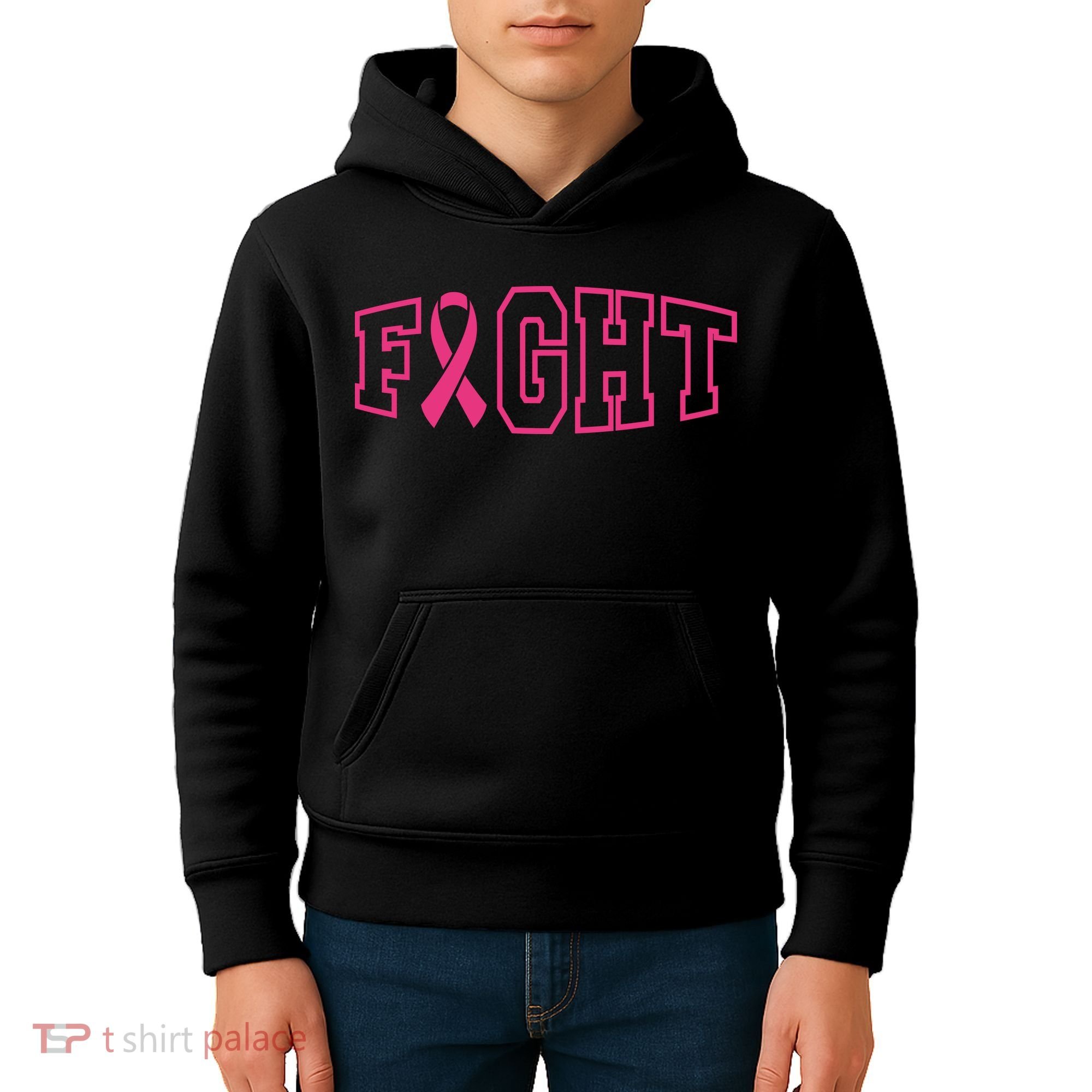 Fight Breast Cancer Logo Kids Hoodie