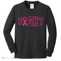 Fight Breast Cancer Logo Kids Long Sleeve Shirt thumb 0