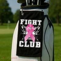 Fight Club Breast Cancer Golf Towel thumb 2