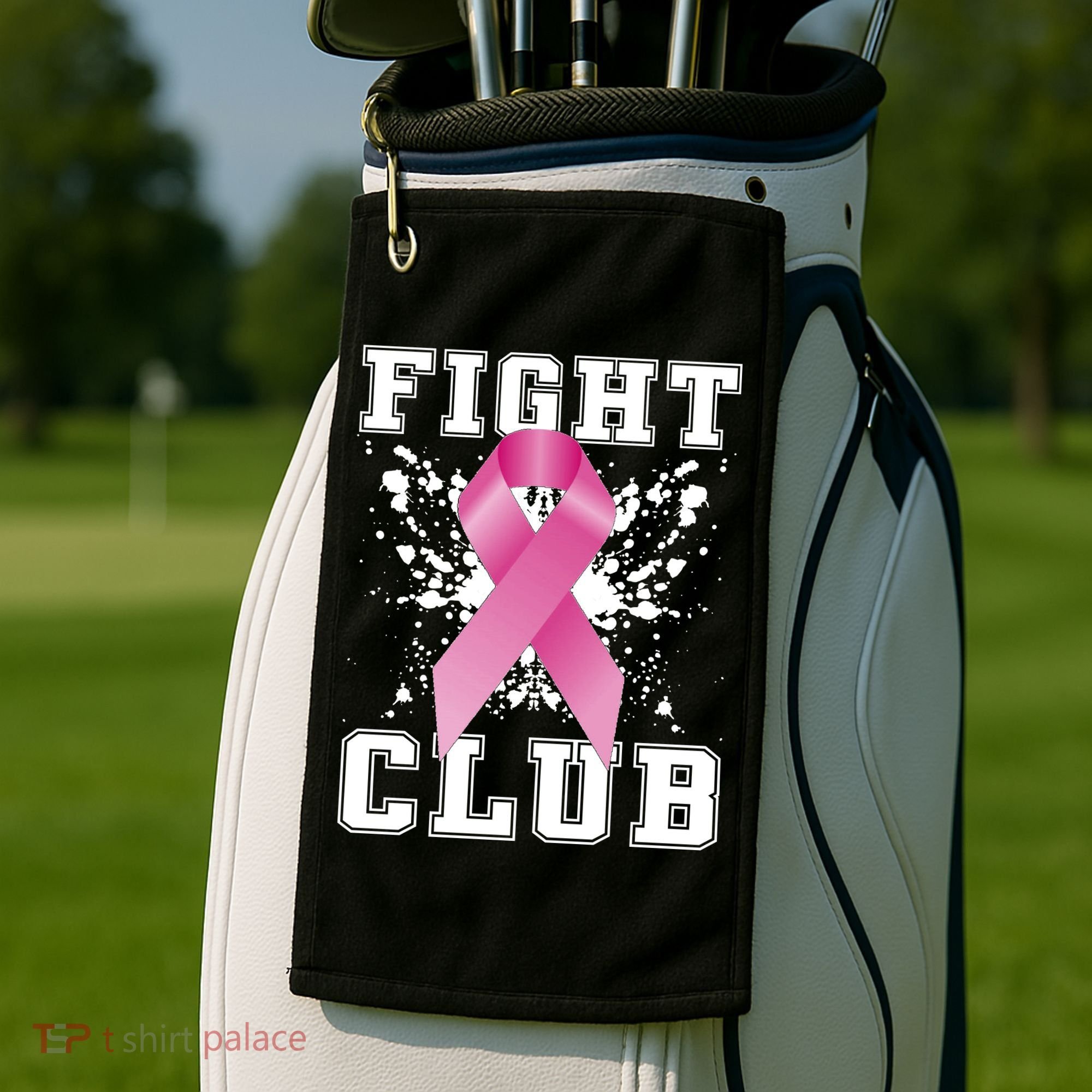 Fight Club Breast Cancer Golf Towel