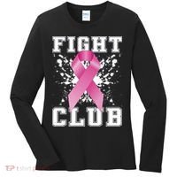 Fight Club Breast Cancer Women's Long Sleeve Shirt thumb 0