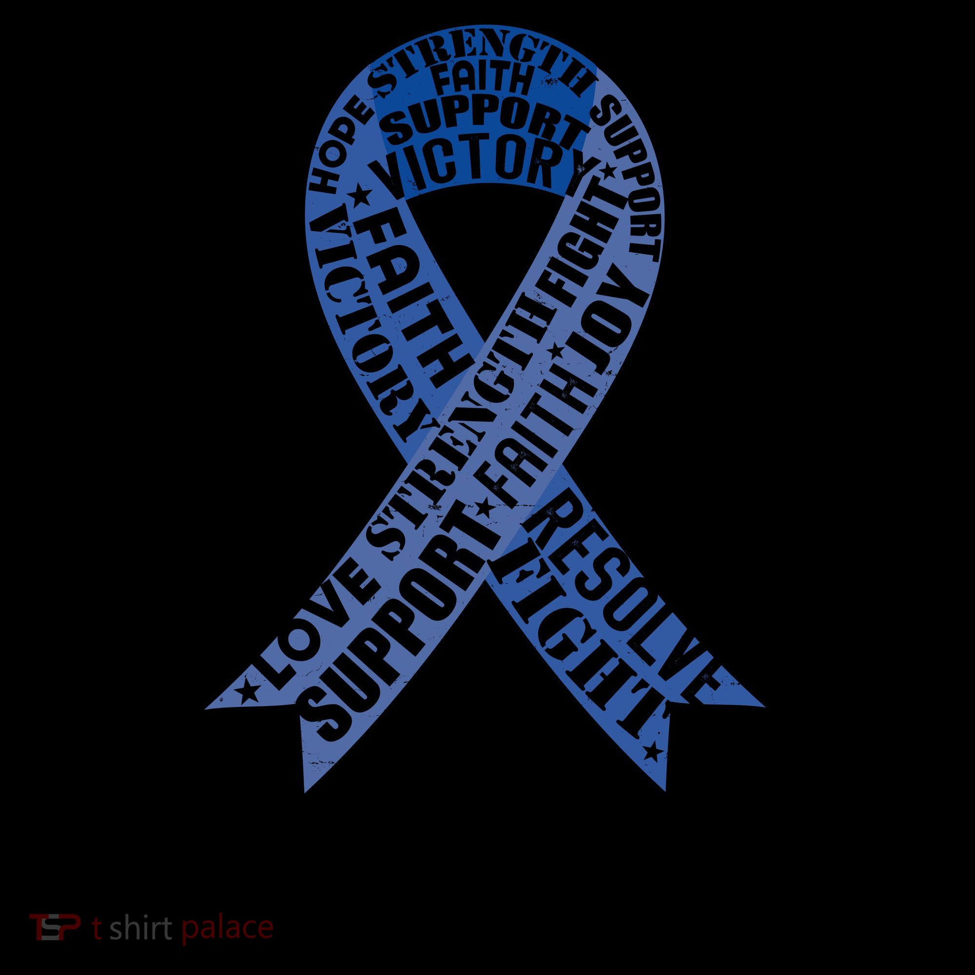 Fight Colon Cancer Resolve Support Faith Blue Ribbon Coffee Mug