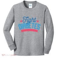 Fight Diabetes Kids Long Sleeve Shirt thumb 0
