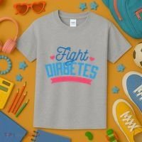 Fight Diabetes Kids T-Shirt thumb 3