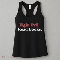 Fight Evil Read Books Women's Tank Top thumb 3