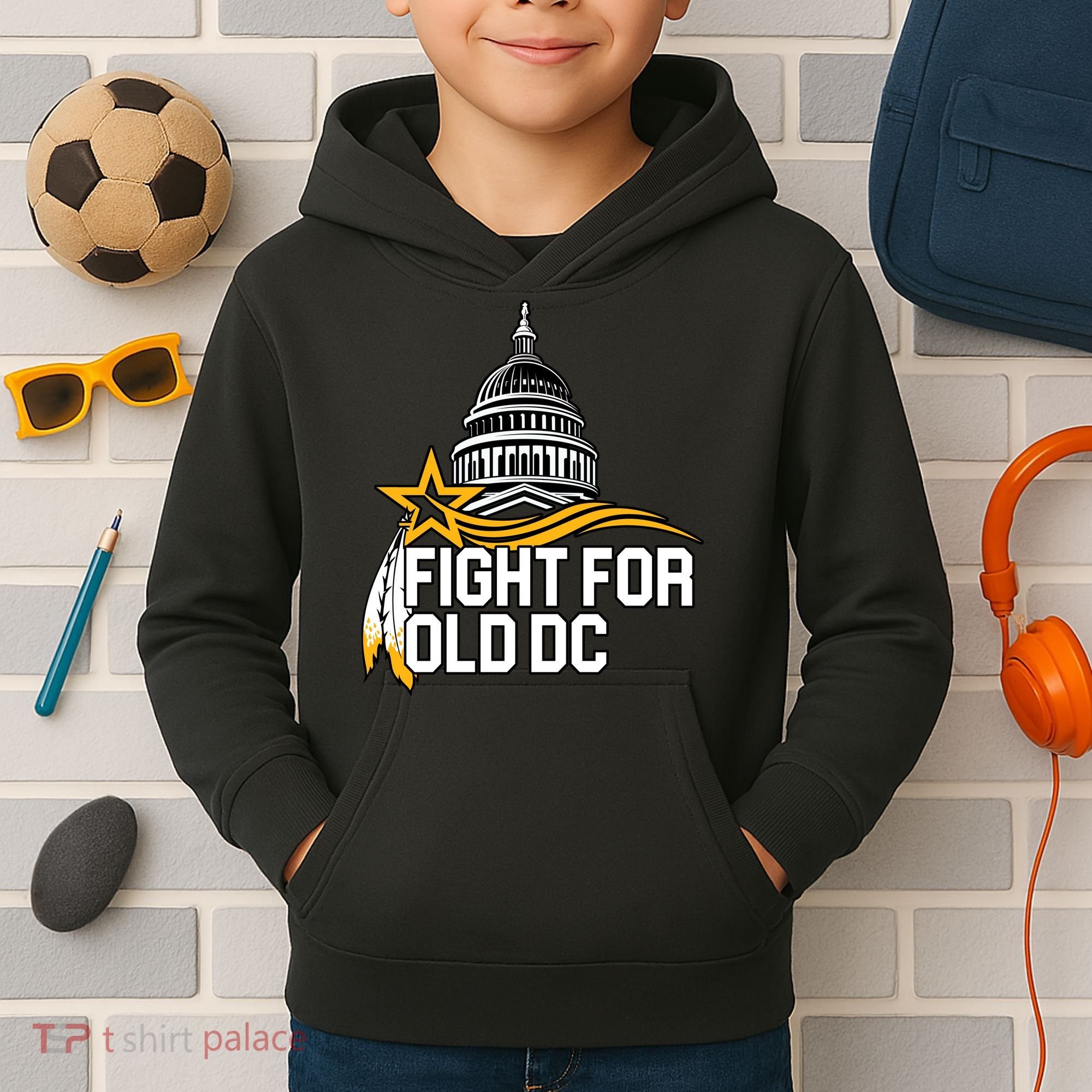 Fight For Old DC Kids Hoodie