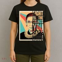 Fight For The Things You Care About Ruth Ginsburg Tribute T-Shirt thumb 4