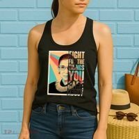 Fight For The Things You Care About Ruth Ginsburg Tribute Women's Tank Top thumb 2