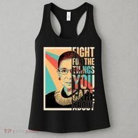 Fight For The Things You Care About Ruth Ginsburg Tribute Women's Tank Top thumb 3