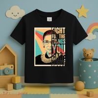 Fight For The Things You Care About Ruth Ginsburg Tribute Toddler T-Shirt thumb 3