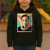 Fight For The Things You Care About Ruth Ginsburg Tribute Kids Hoodie thumb 3