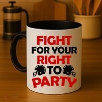 Fight For Your Right To Party KC Football Coffee Mug thumb 4