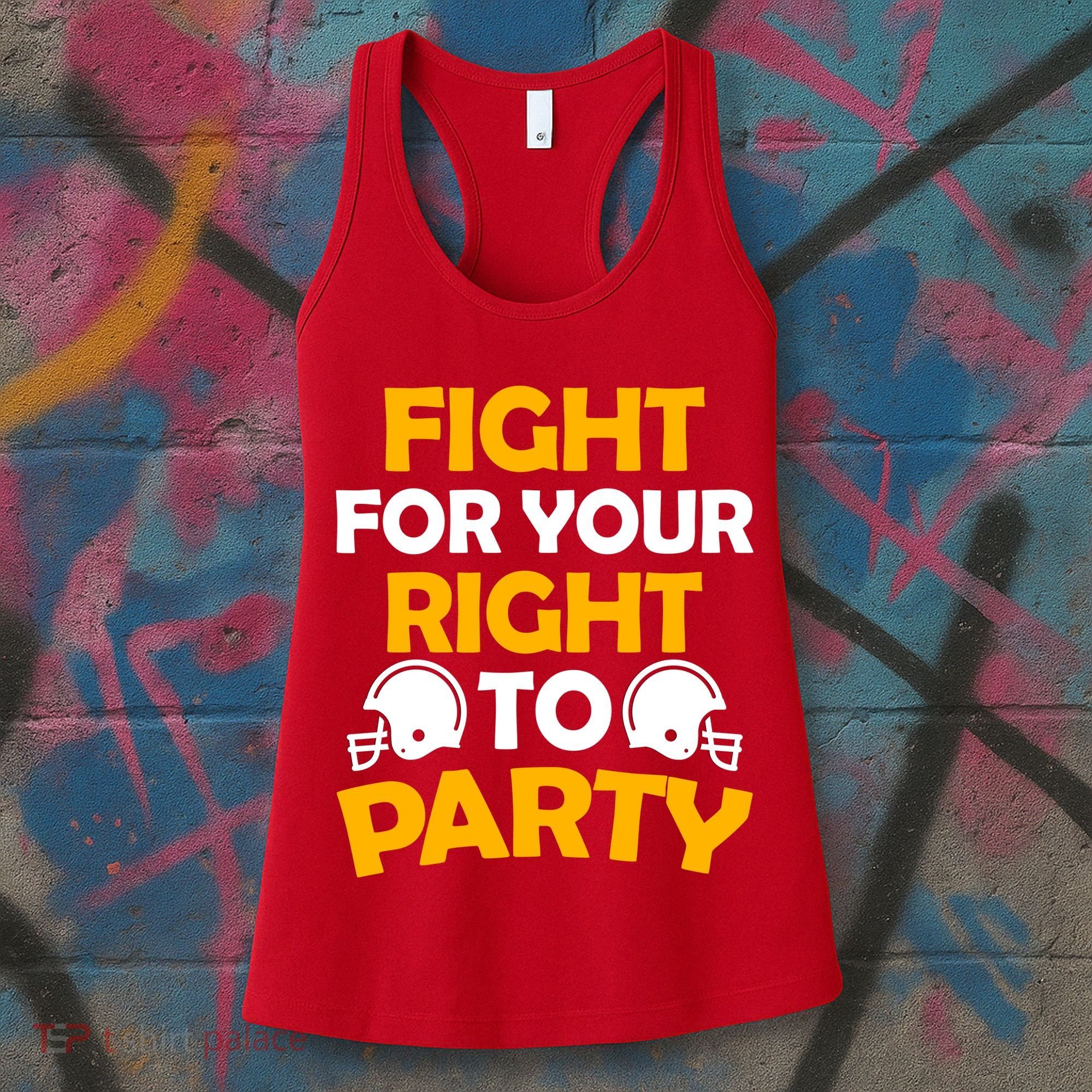 Fight For Your Right To Party KC Football Women's Tank Top