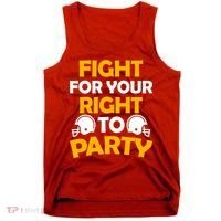 Fight For Your Right To Party KC Football Tank Top thumb 0