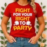 Fight For Your Right To Party KC Football Women's T-Shirt thumb 2