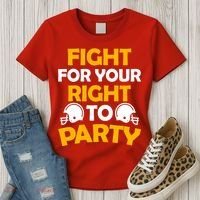 Fight For Your Right To Party KC Football Women's T-Shirt thumb 3