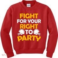 Fight For Your Right To Party KC Football Kids Sweatshirt thumb 0