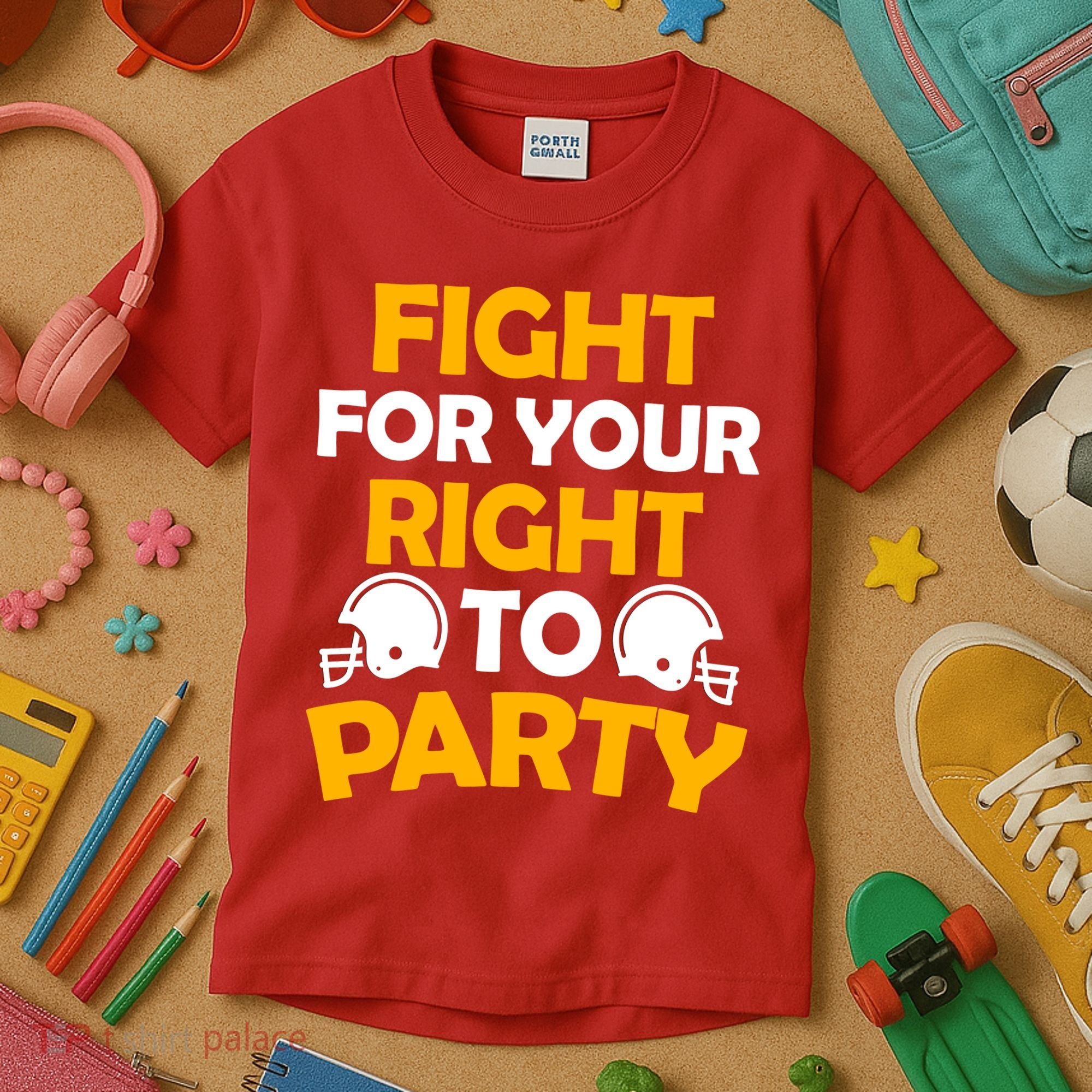 Fight For Your Right To Party KC Football Kids T-Shirt