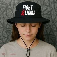 Fight Ligma Funny Meme Bucket Hat thumb 3
