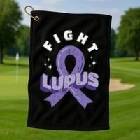 Fight Lupus Golf Towel thumb 1