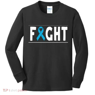 Fight Prostate Cancer Kids Long Sleeve Shirt