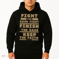 Fight The Good Fight Christian Faith Hoodie thumb 2