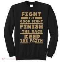 Fight The Good Fight Christian Faith Sweatshirt thumb 0