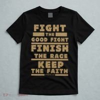Fight The Good Fight Christian Faith T-Shirt thumb 5