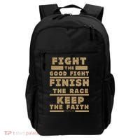 Fight The Good Fight Christian Faith Backpack thumb 0