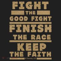 Fight The Good Fight Christian Faith Beanie thumb 2