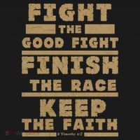 Fight The Good Fight Christian Faith Mousepad thumb 1