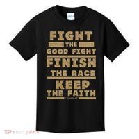 Fight The Good Fight Christian Faith Kids T-Shirt thumb 0