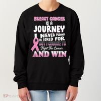 Fight The Journey And Win Breast Cancer Women's Sweatshirt thumb 0