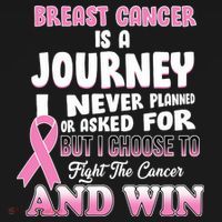 Fight The Journey And Win Breast Cancer Sweatshirt thumb 3