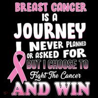 Fight The Journey And Win Breast Cancer Women's Hoodie thumb 2