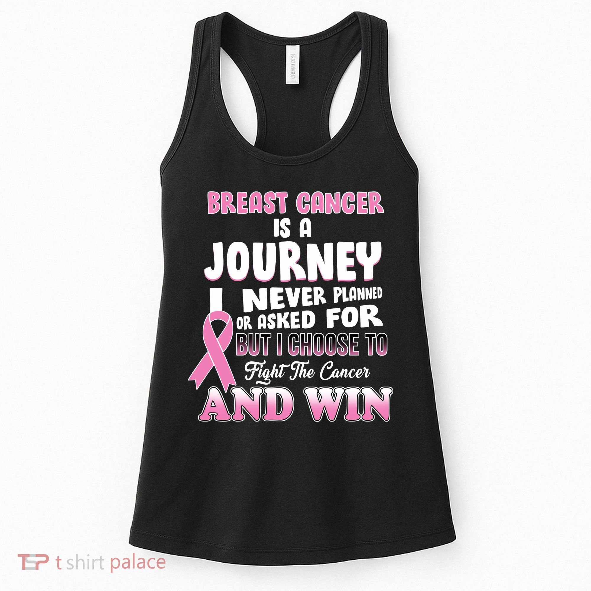 Fight The Journey And Win Breast Cancer Women's Tank Top