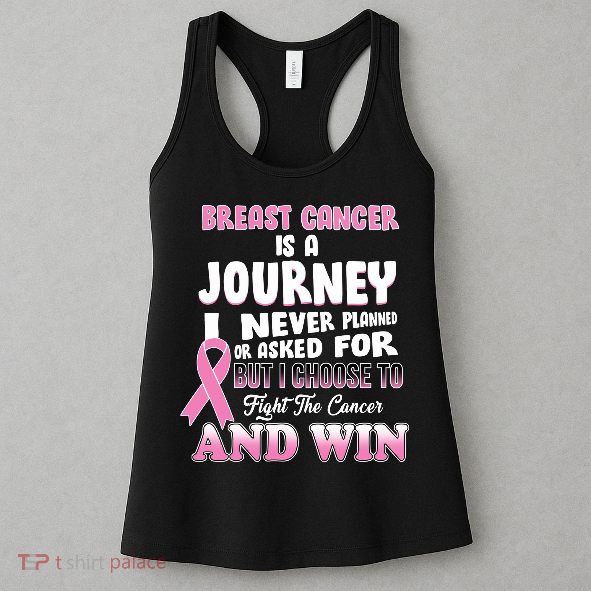 Fight The Journey And Win Breast Cancer Women's Tank Top