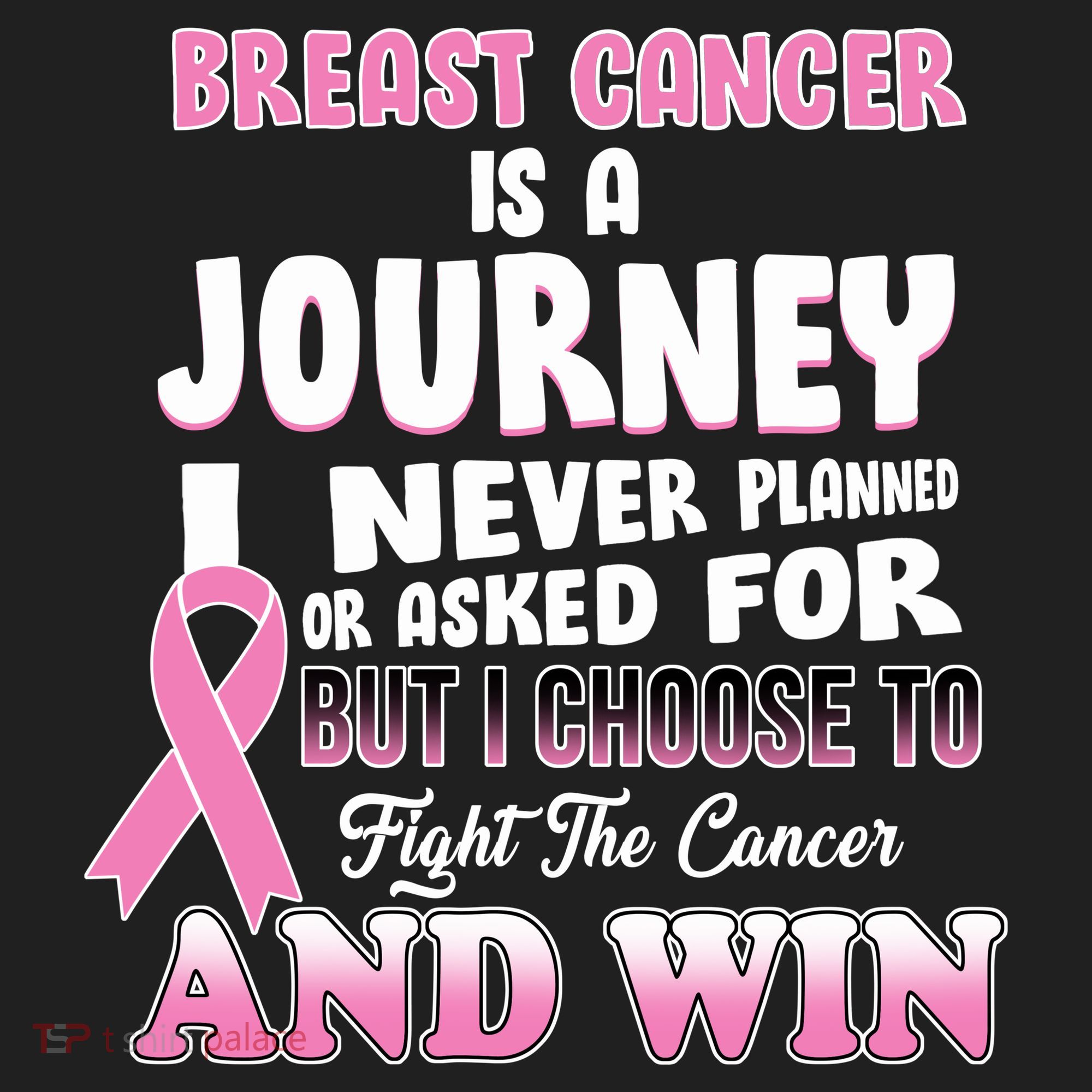 Fight The Journey And Win Breast Cancer Hat