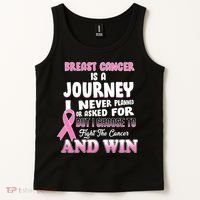 Fight The Journey And Win Breast Cancer Tank Top thumb 2