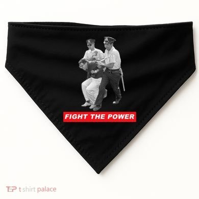 Fight The Power Bernie Arrested USA-Made Doggie Bandana